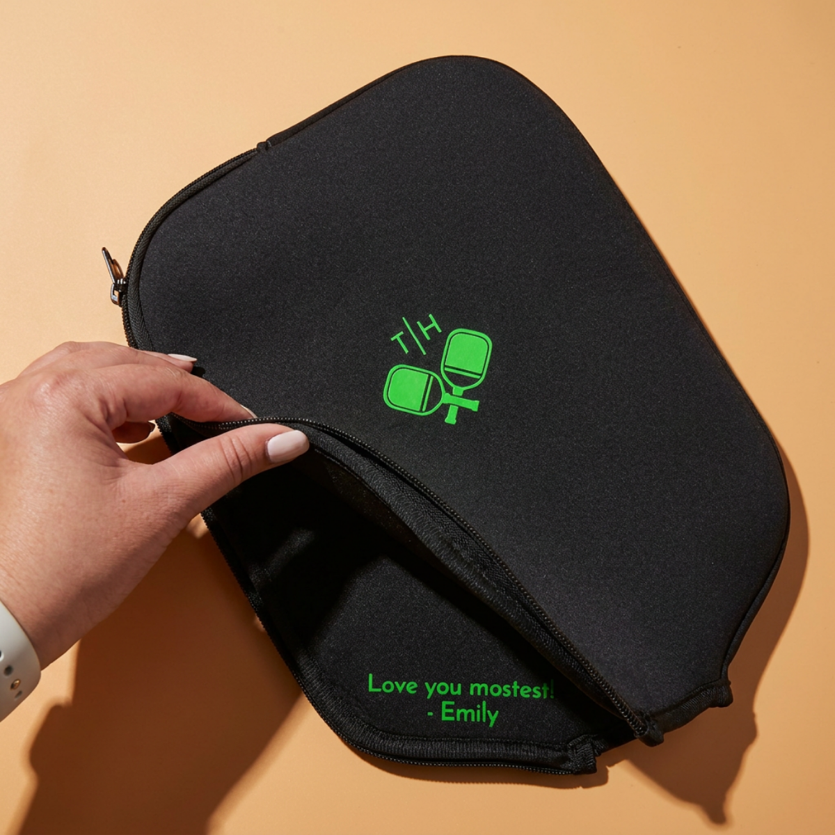 Pickleball Paddle Cover with Hidden Message