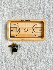 Basketball Wooden Catchall Tray