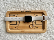 Basketball Wooden Catchall Tray