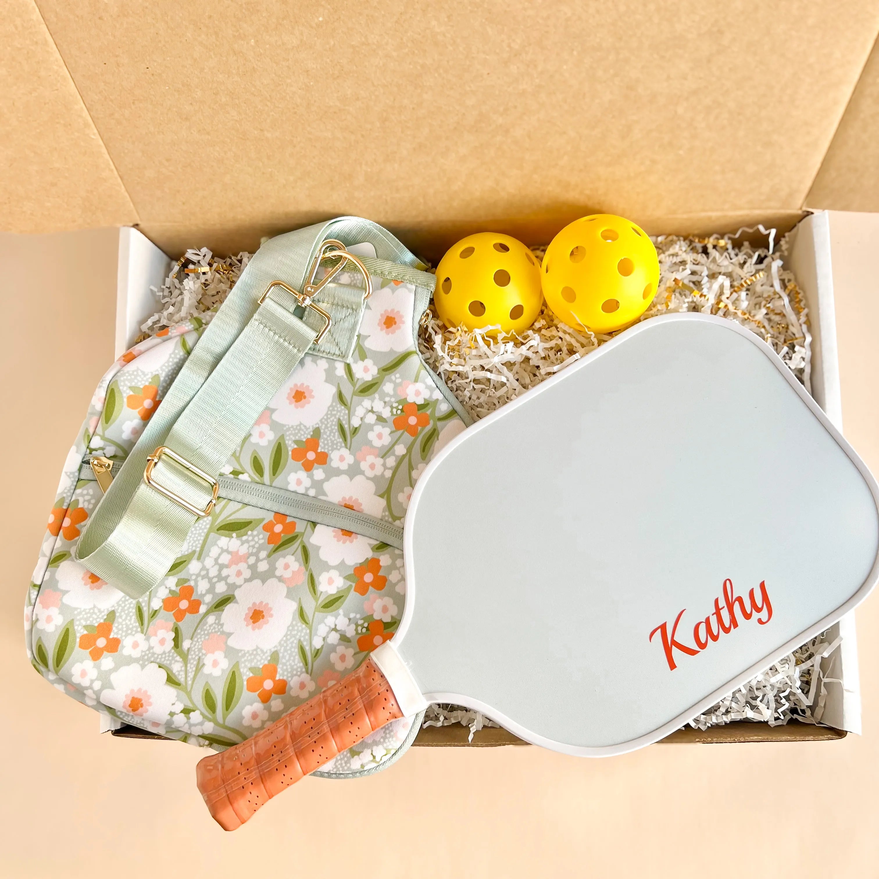 Floral Pickleball Gift Set