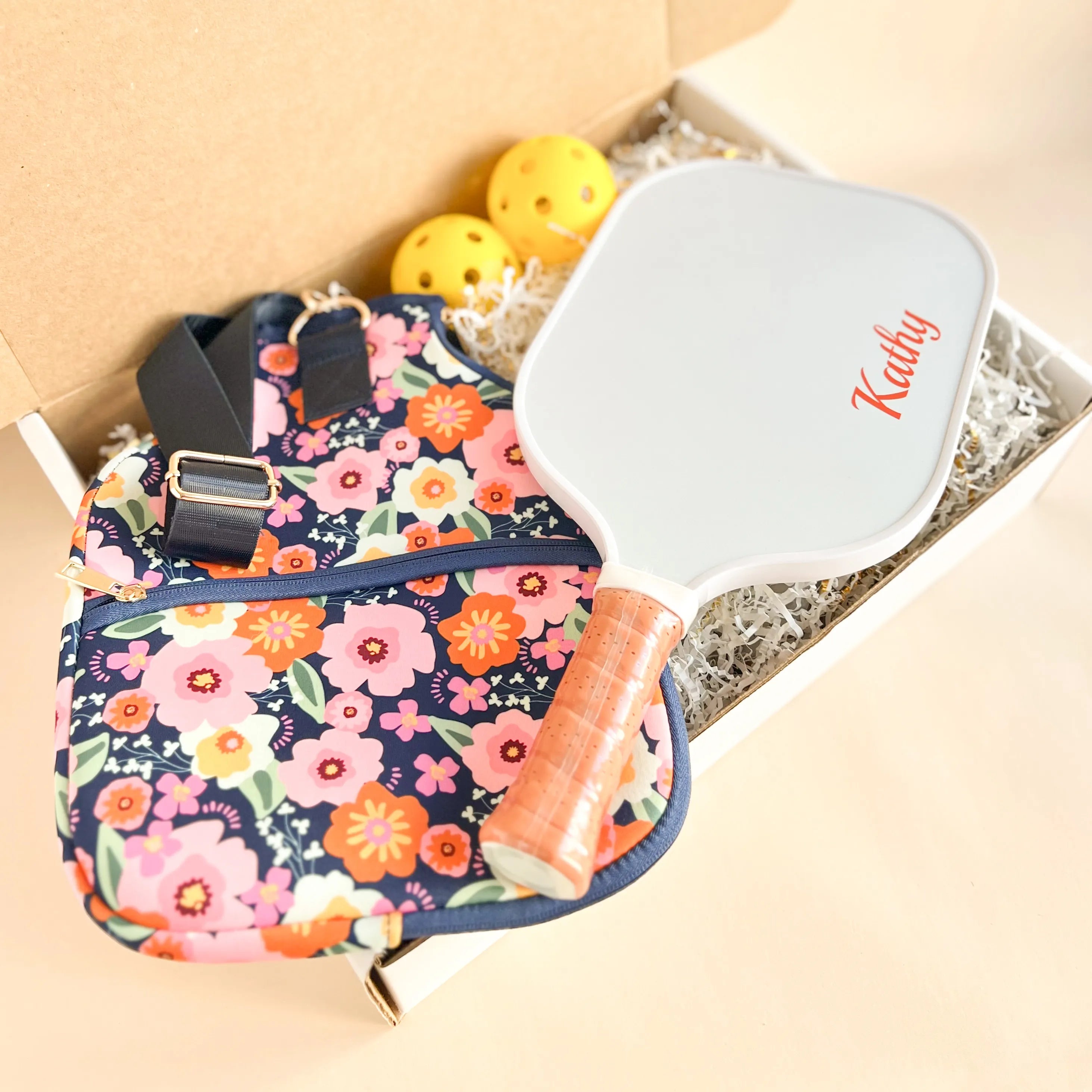 Floral Pickleball Gift Set