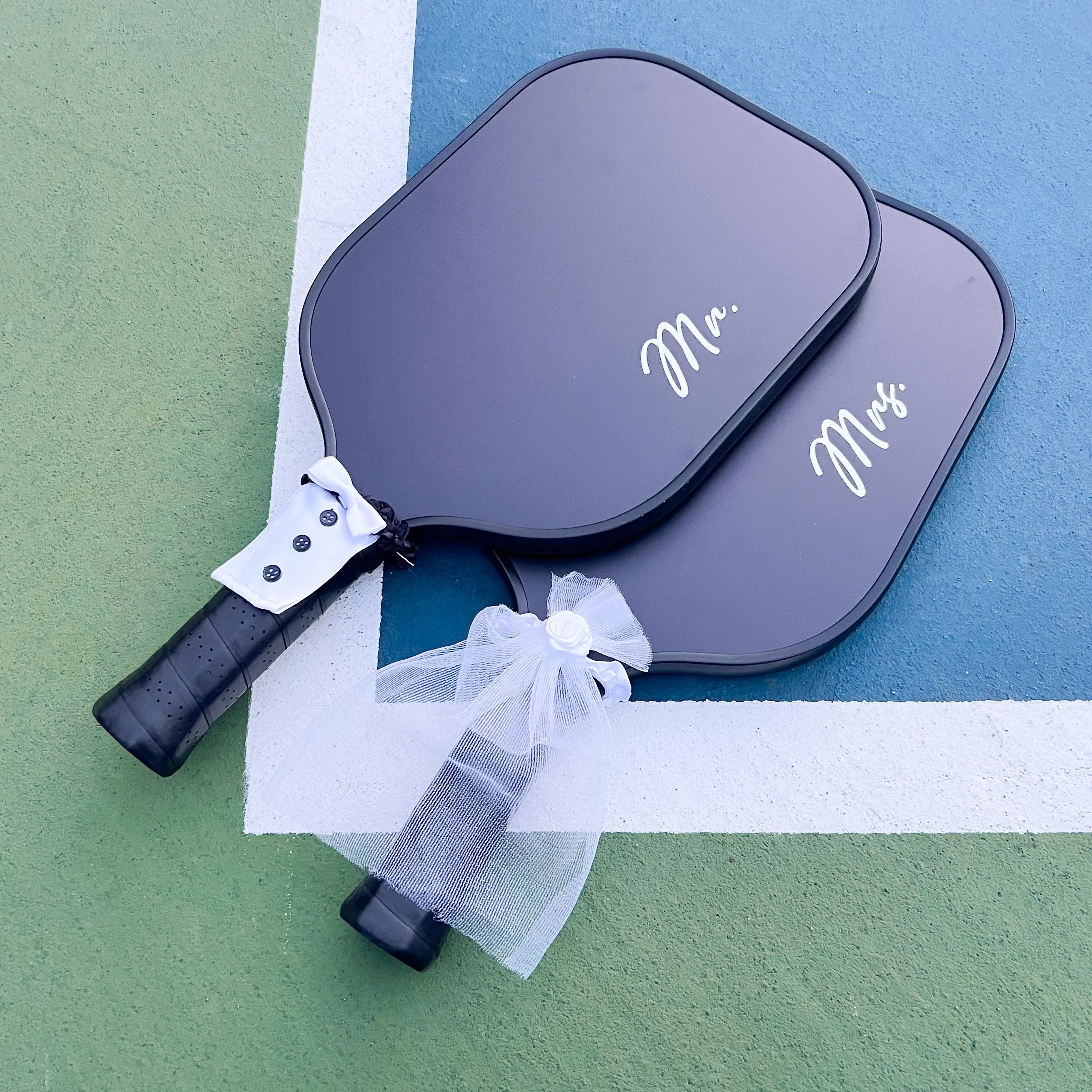 Mr. And Mrs. Engagement Pickleball Gift Set