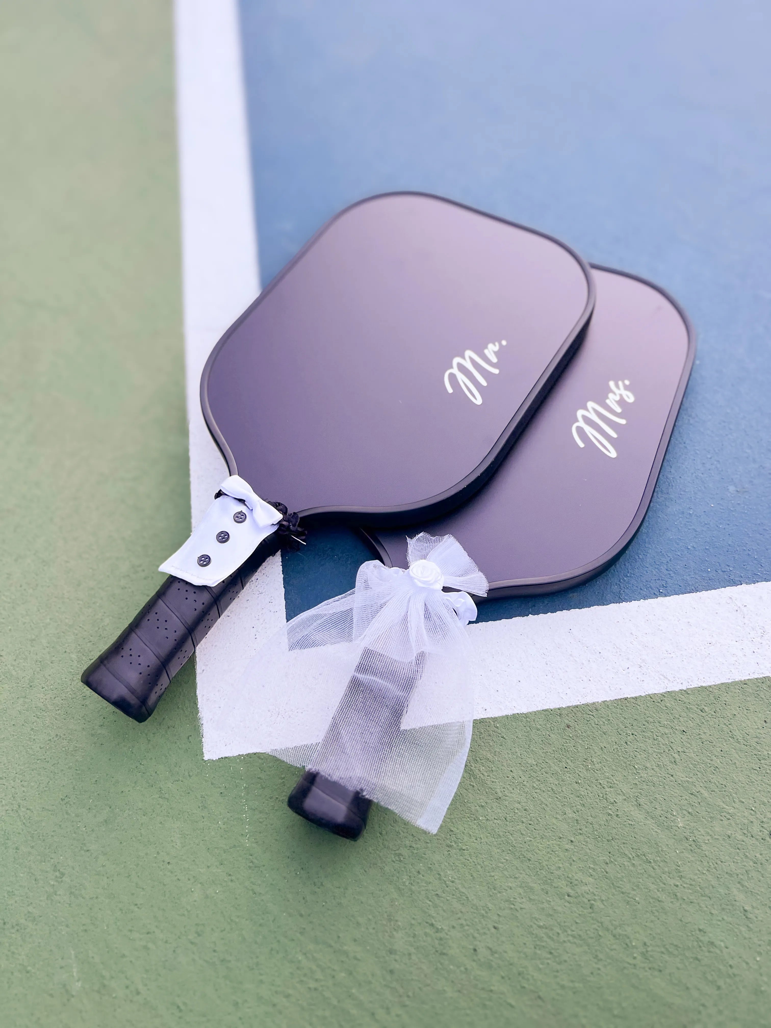 Mr. And Mrs. Engagement Pickleball Gift Set