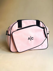 Pink Pickleball Bag for Women with Modern Monogram