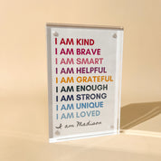 Positive Affirmation Desk Decor for Girls