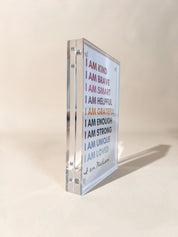 Positive Affirmation Desk Decor for Girls