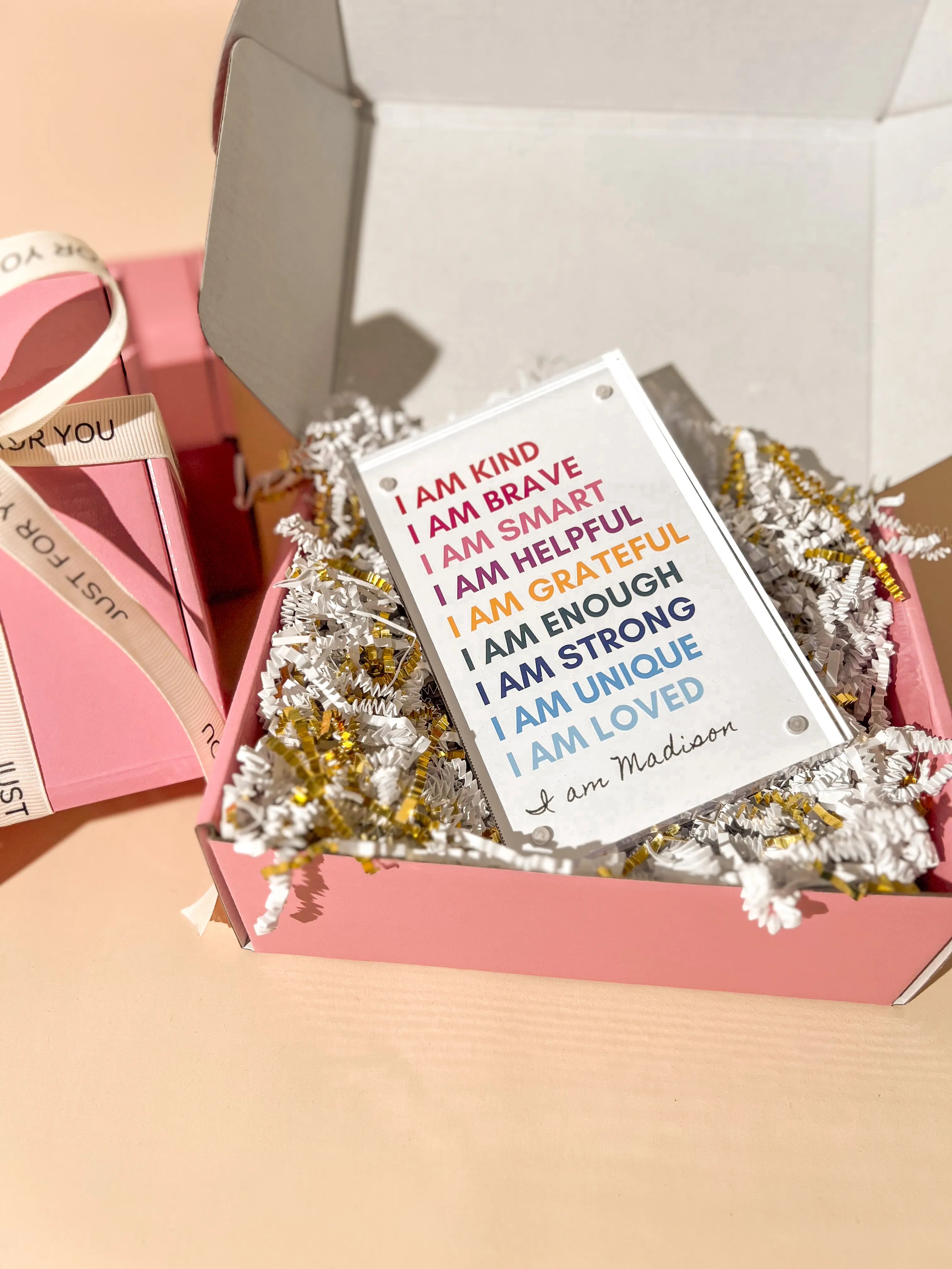 Positive Affirmation Desk Decor for Girls